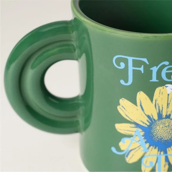 ANTHROPOLOGIE NWT Ariane ‘fresh as a daisy’ stoneware mug -green - Picture 3 of 3